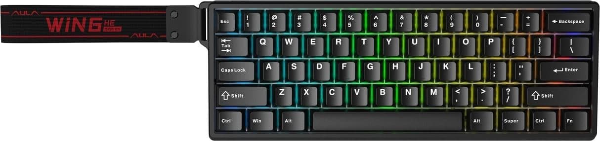 Клавіатура AULA WIN60 HE Magnetic Switch Black EN/UA