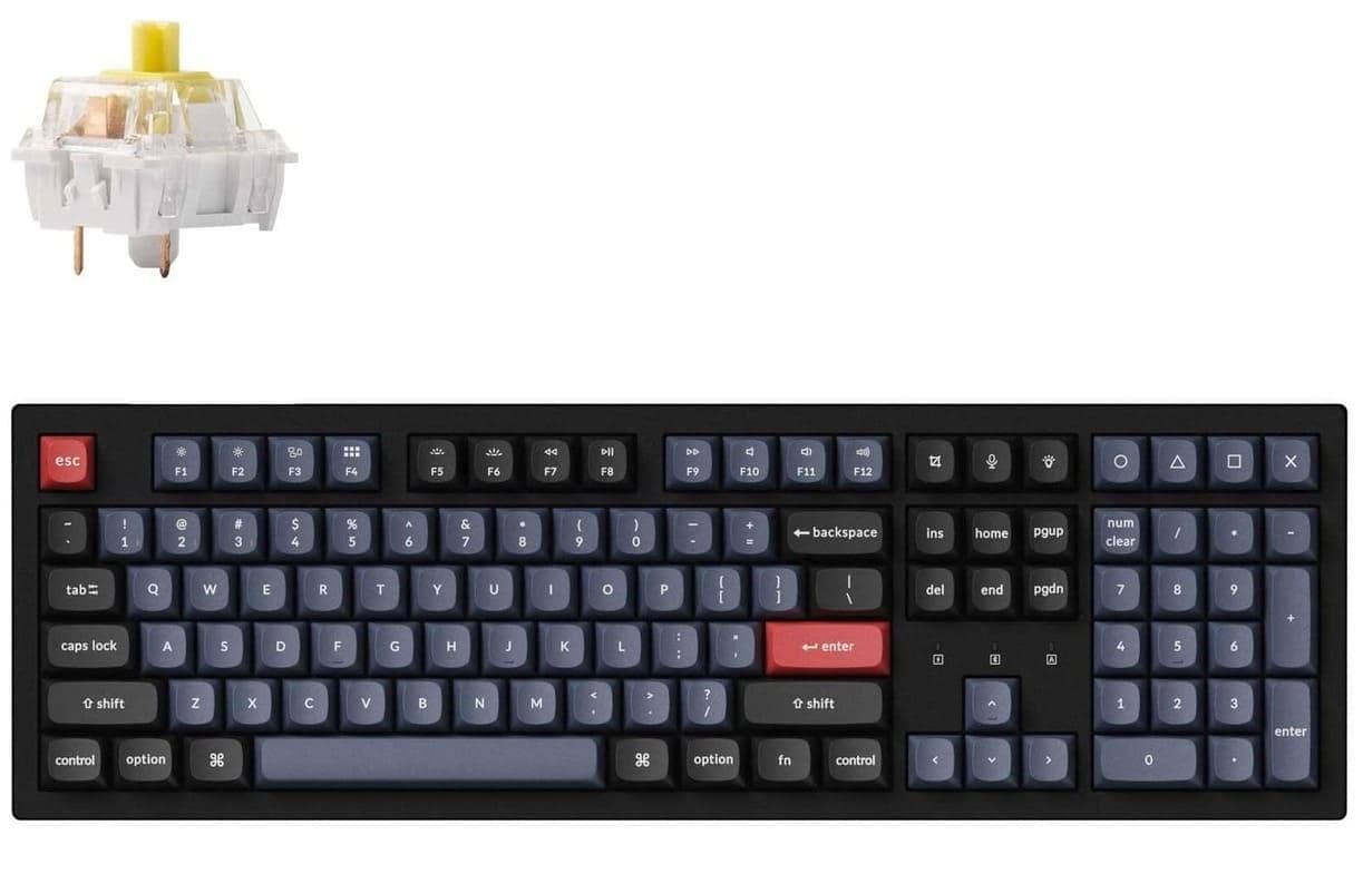 Клавіатура Keychron K10 PRO Full Size K pro Banana Hot-Swap EN/UKR RGB Black