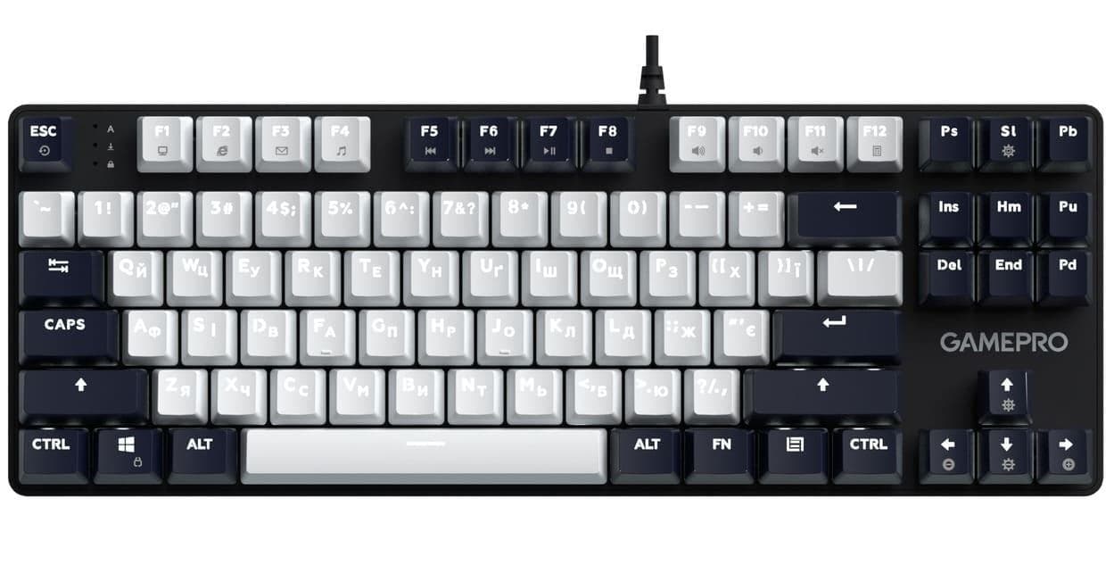 Клавіатура GamePro Genesis Metallic (MK110B) 87% Red switches