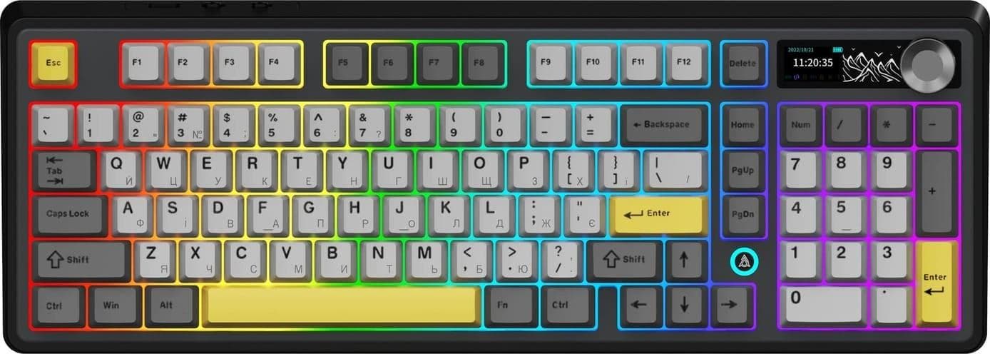 Клавіатура Ajazz AK980 V2 Maillard Switch Black (AK980-V2-M-BGY)
