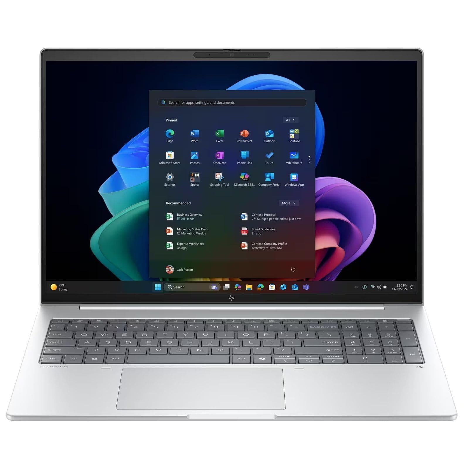 Ноутбук 16 HP EliteBook 8 G1a WUXGA IPS/AMD Ryzen 7 350/64GB/1TB/UMA/W11P/Silver