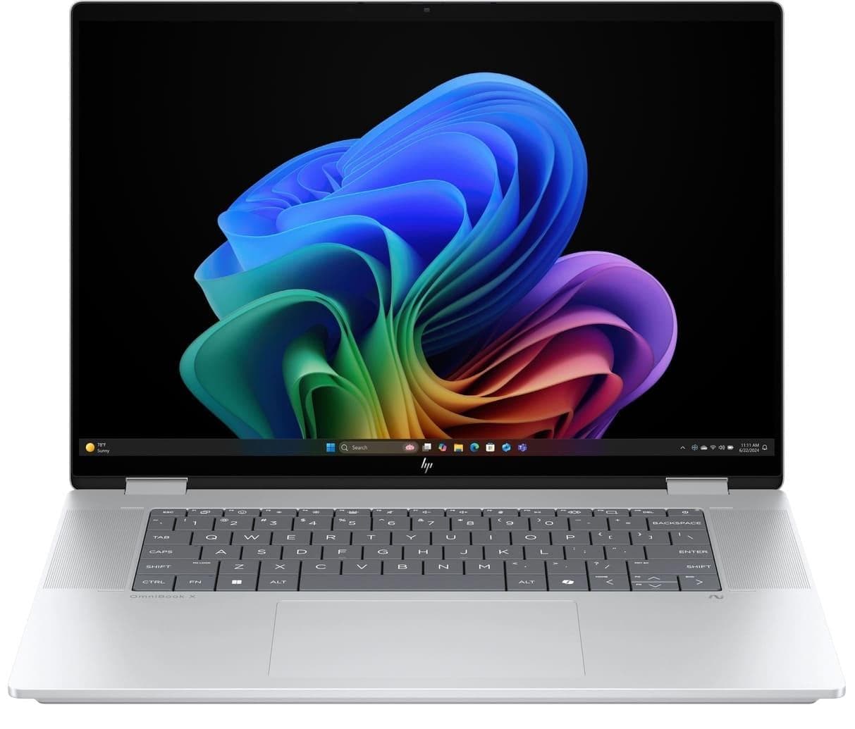 Ноутбук 16 HP OmniBook X Flip x360 16-as0006ua WUXGA IPS Touch/Intel U5-226V/16GB/1TB/UMA/W11/Silver
