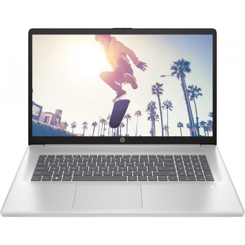 Ноутбук 17.3 HP 17-cn4039ua FHD IPS/Intel Core 3-100U/8GB/512SSD/Intel Graphics/DOS/Silver