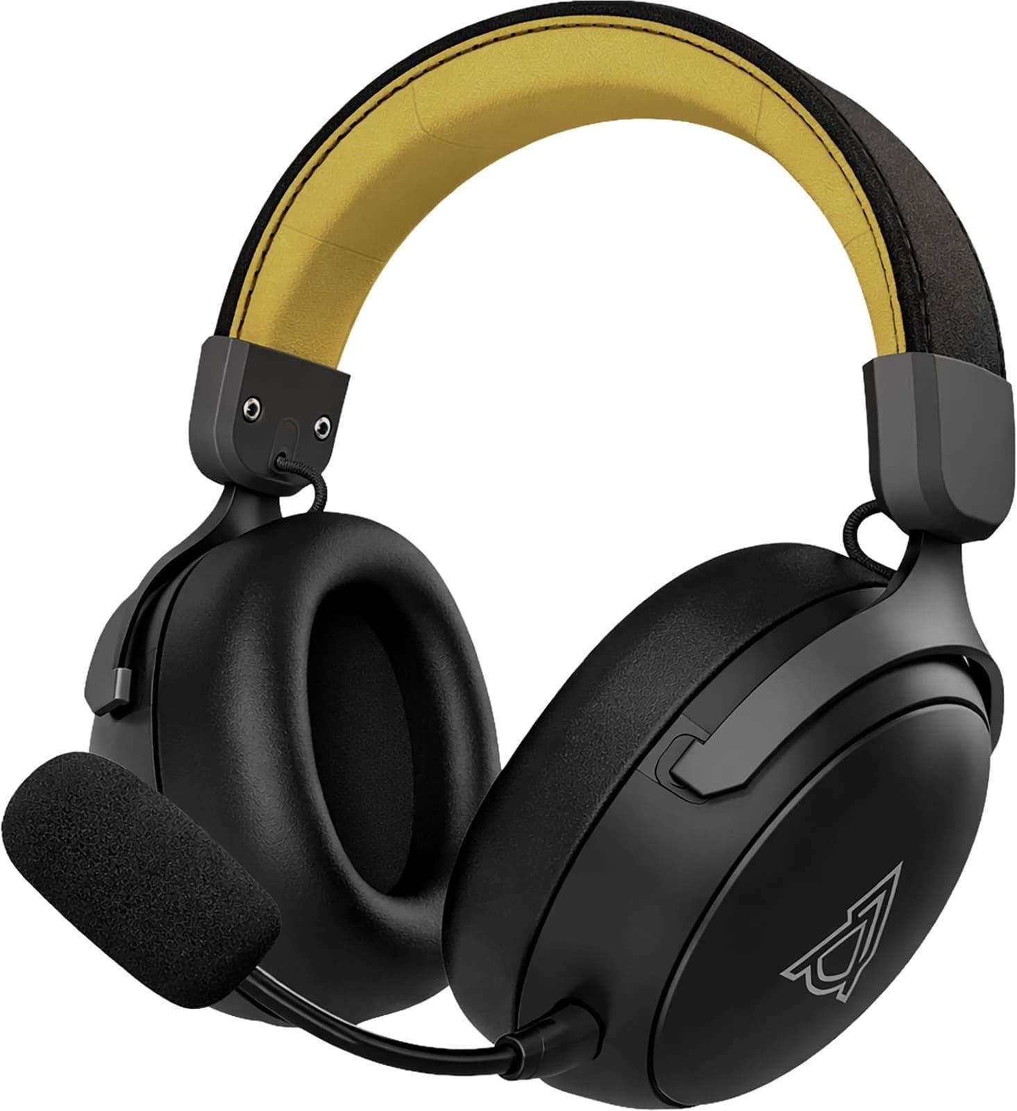 Ігрова гарнітура Ajazz AHM08 MAX Black Gray Yellow (AHM08-MAX-BGY)