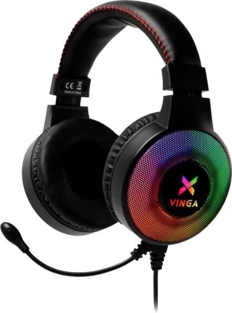 Ігрова гарнітура Vinga HSCU-100 Gaming LED Black