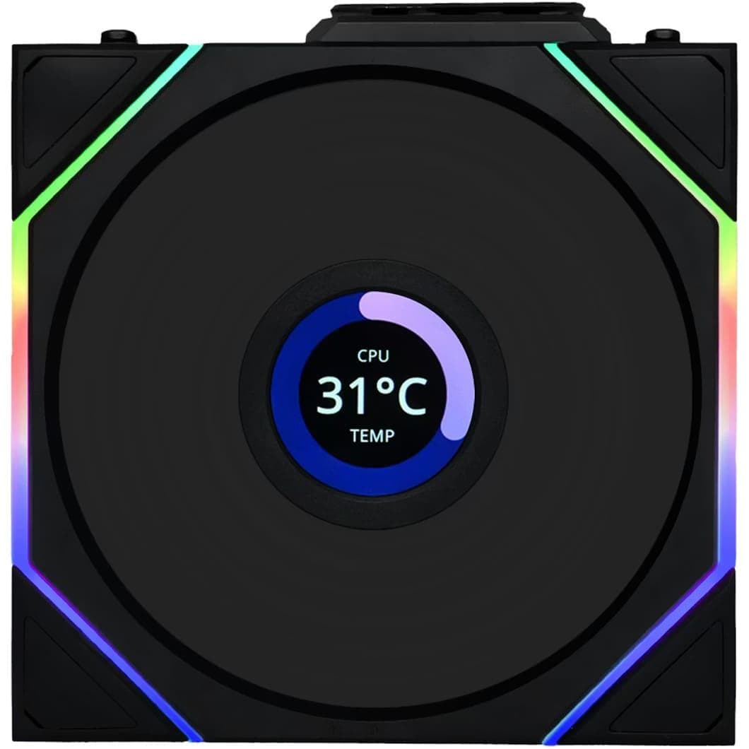 Вентилятор Lian Li UNI Fan TL WIRELESS LCD 120-1 (G99.12TLLCD1W1B.00) Black