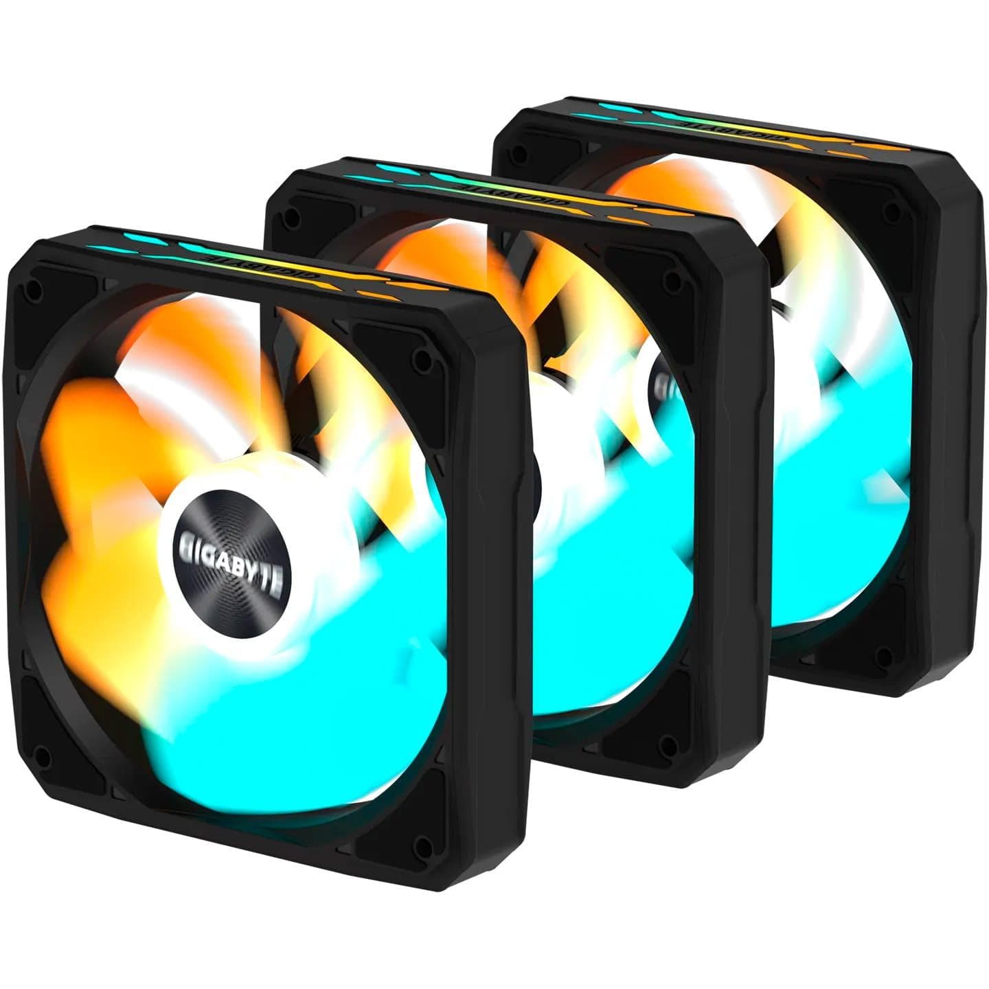 Комплект вентиляторов Gigabyte EZ CHAIN RVS FAN 120мм 3-Pack (GP-GBT EZRVSFAN1203) Black