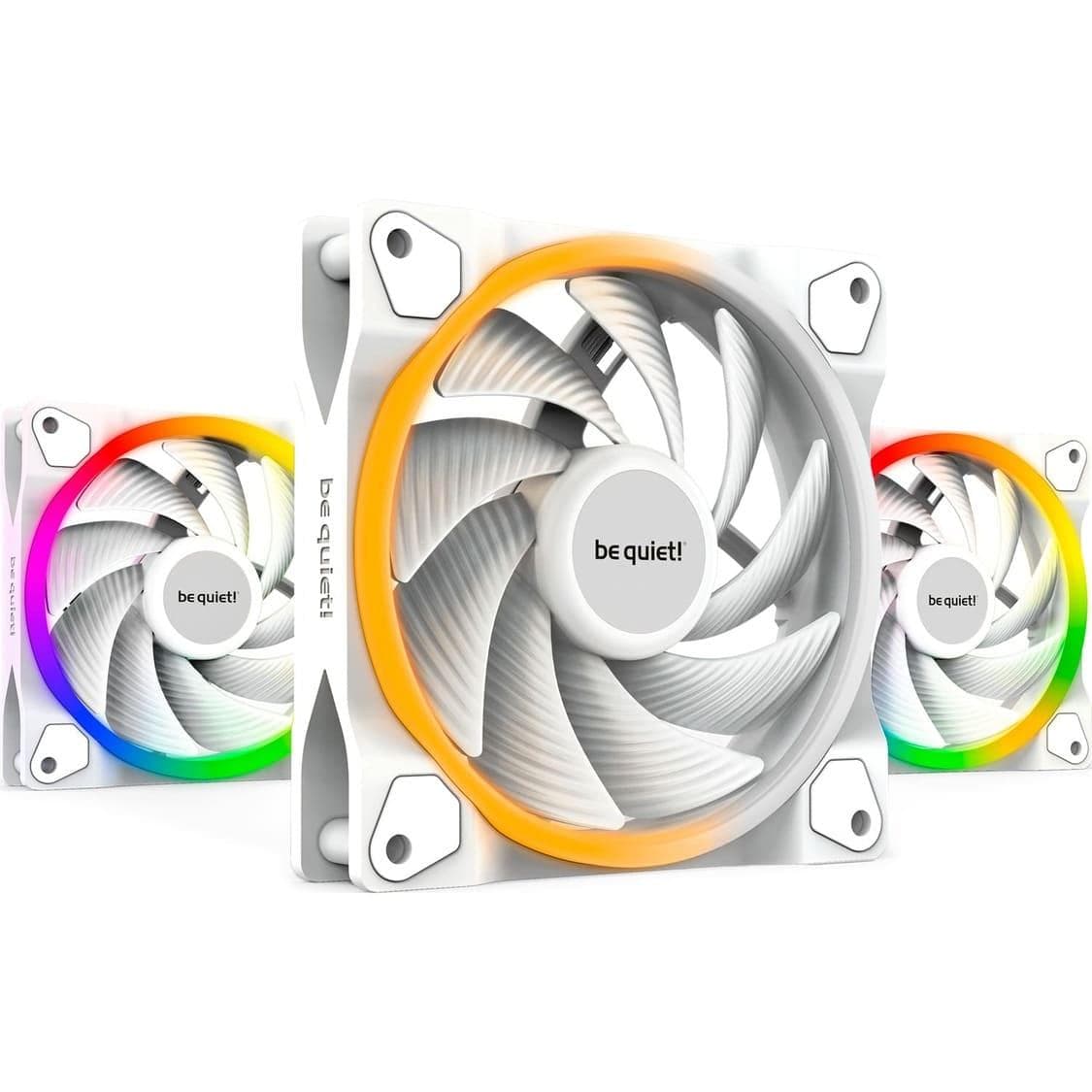 Комплект вентиляторов be quiet! Light Wings White 120mm PWM high-speed, в комплекті 3 шт. (BL101)