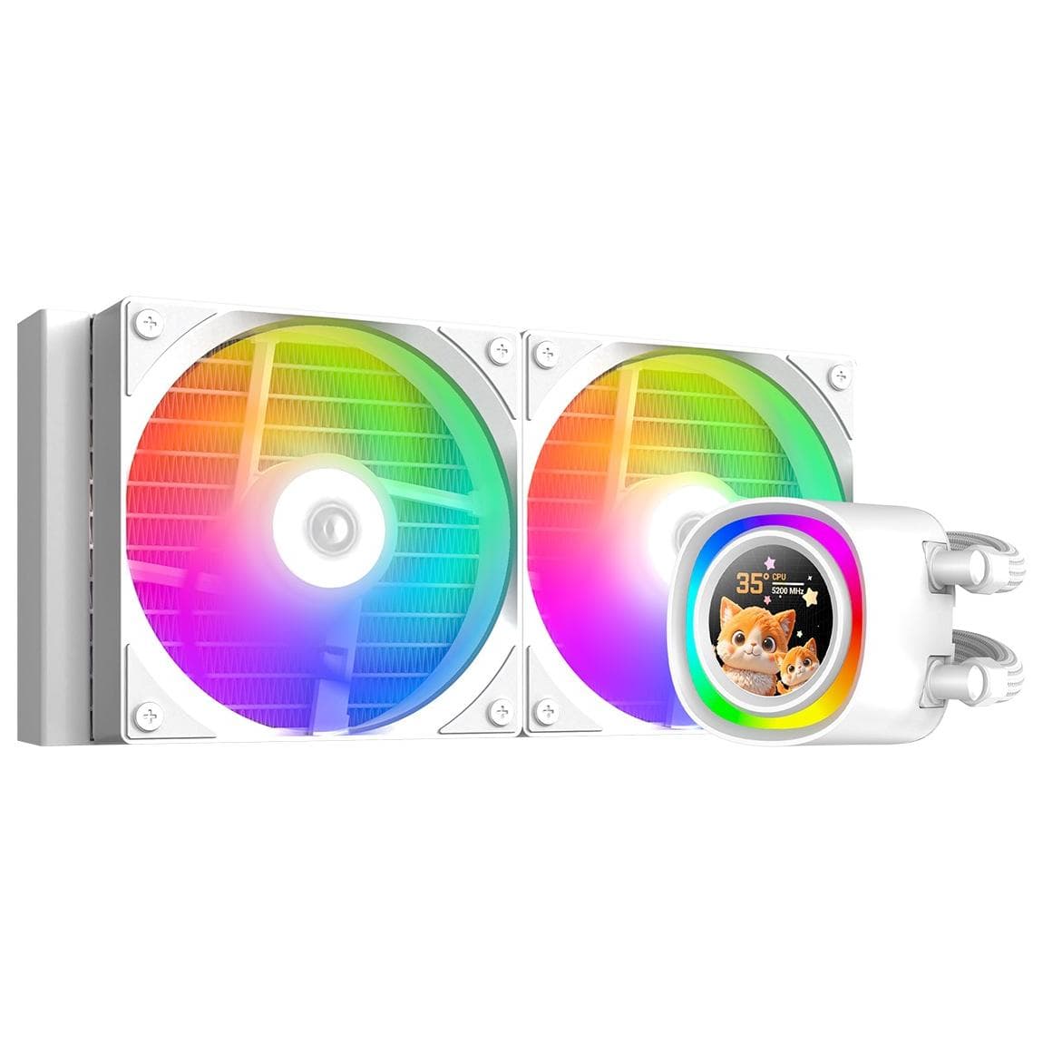 СВО ID-Cooling FX240 LCD White