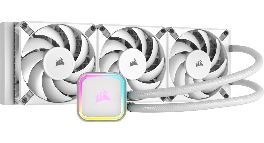 СВО Corsair iCUE H150i RGB Elite Liquid CPU Cooler White (CW-9060079-WW)
