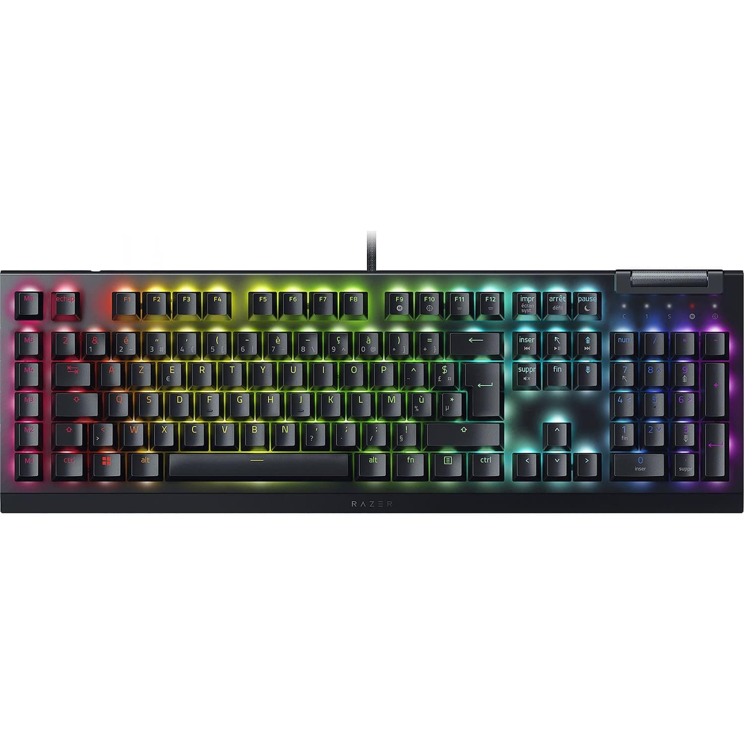 Клавіатура Razer BlackWidow V4 X Green Switch (RZ03-04700800-R3R1) USB Black