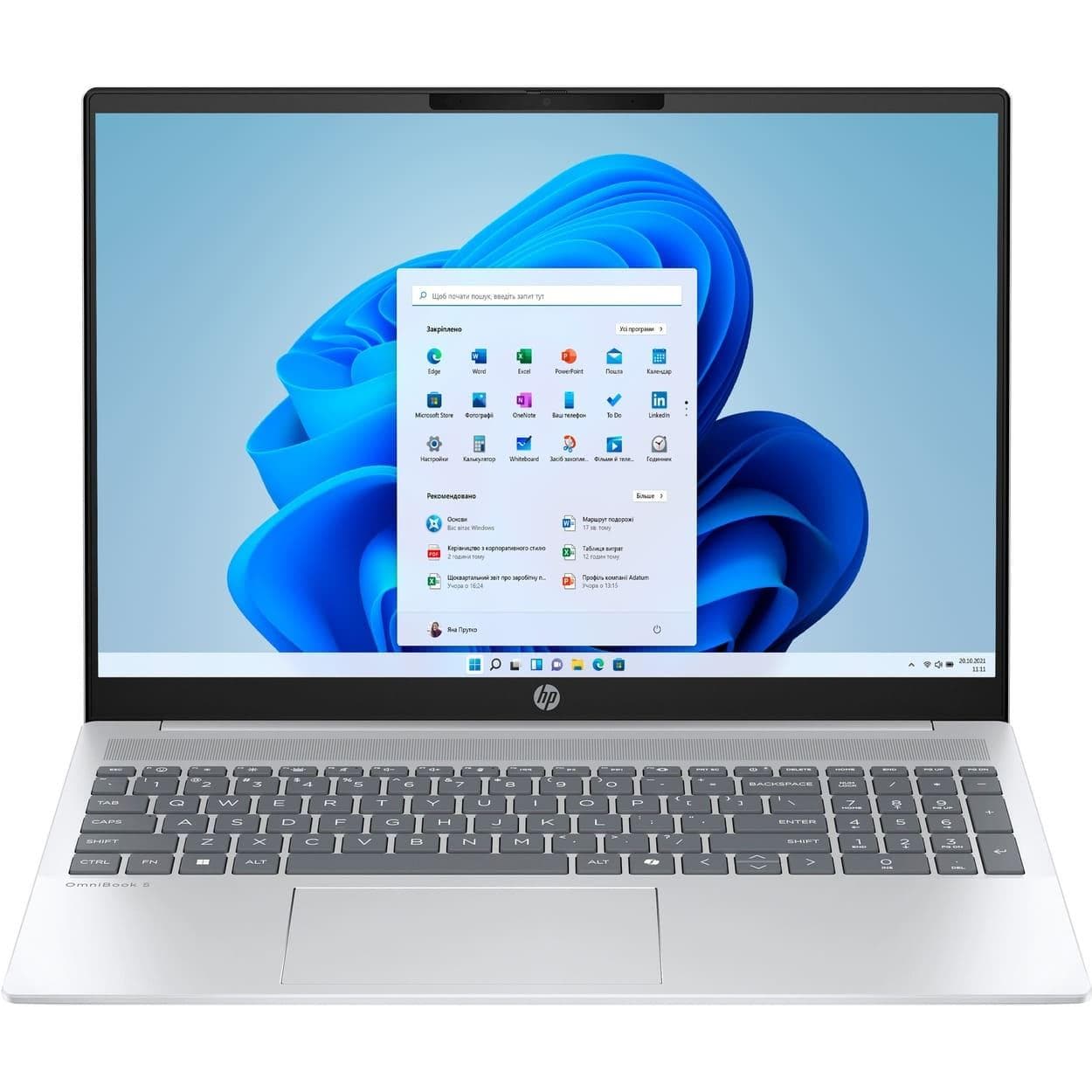 Ноутбук 16 HP OmniBook 5 16-af1013ua 2K IPS AG/U7-255U/24GB/1TB/UMA/DOS/Silver
