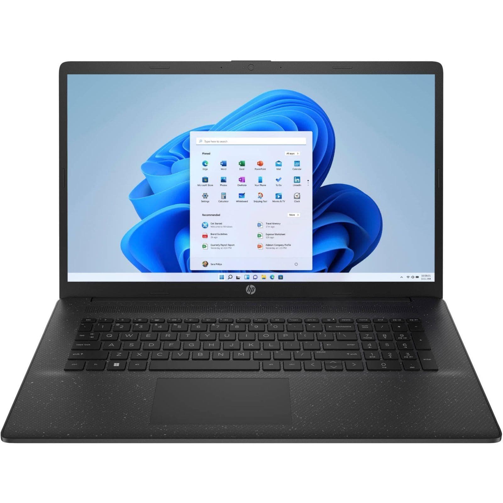 Ноутбук 17.3 HP 17-cp3018ua FHD IPS AG/Ryzen 7 7730U/16GB/1TB/UMA/DOS/Black