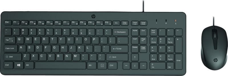 Комплект (Клавіатура та Миша) HP 150 USB EN Black (240J7AA)