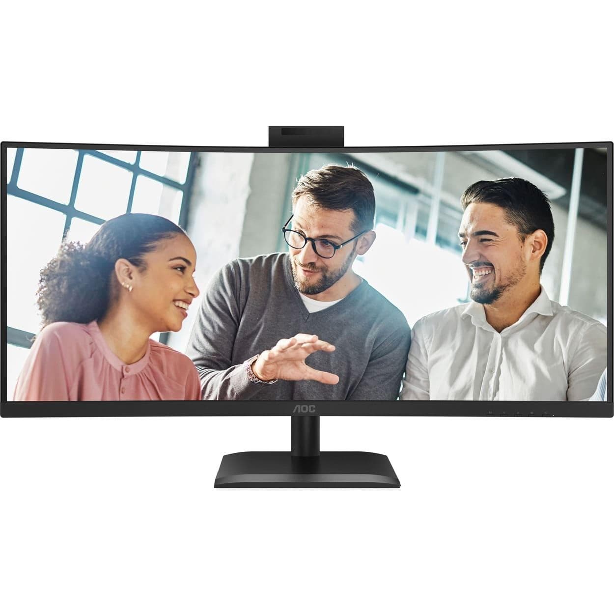 Монітор 34" AOC CU34E4CW Curved 3440x1440 (Ultra-Wide 2K) VA 120 Hz