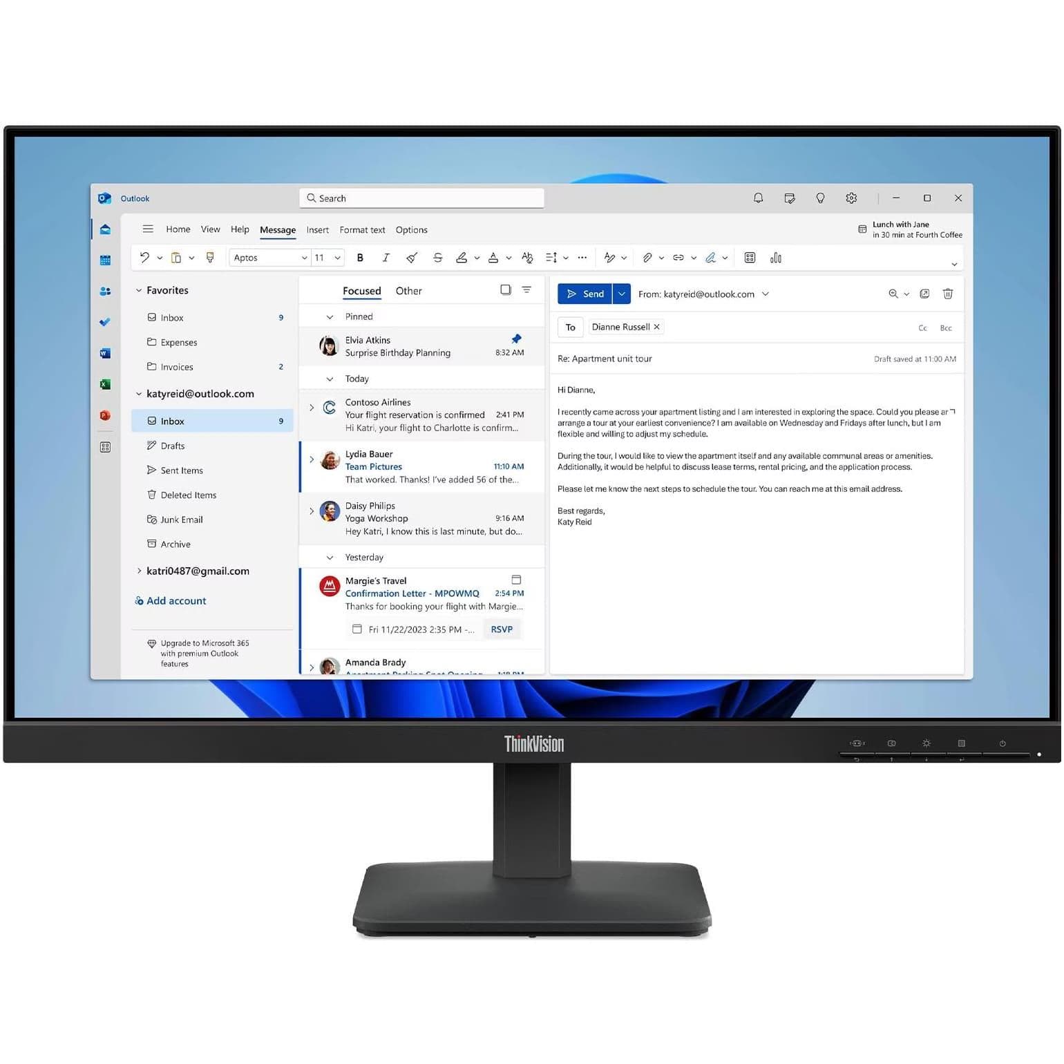 Монітор 23.8" Lenovo S24-4e 1920x1080 (FullHD) IPS 100 Hz