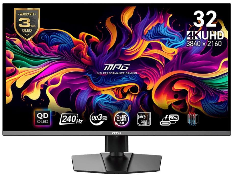 Монітор 31.5" MSI MPG 321URX 3840х2160 (UHD, 4K) QD-OLED 240 Hz