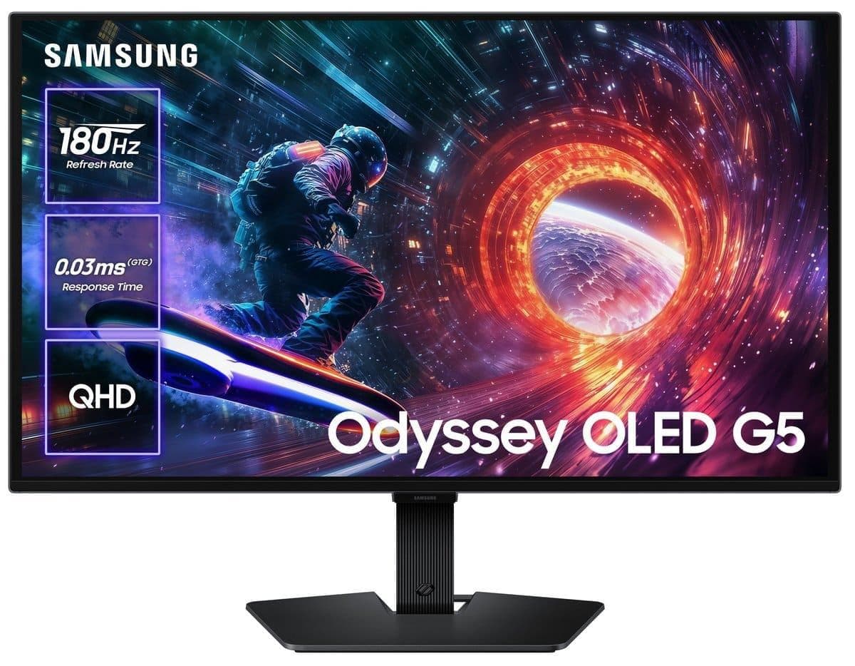 Монітор 27" Samsung Odyssey OLED G5 2560x1440 (QHD, 2K) QD-OLED 180 Hz