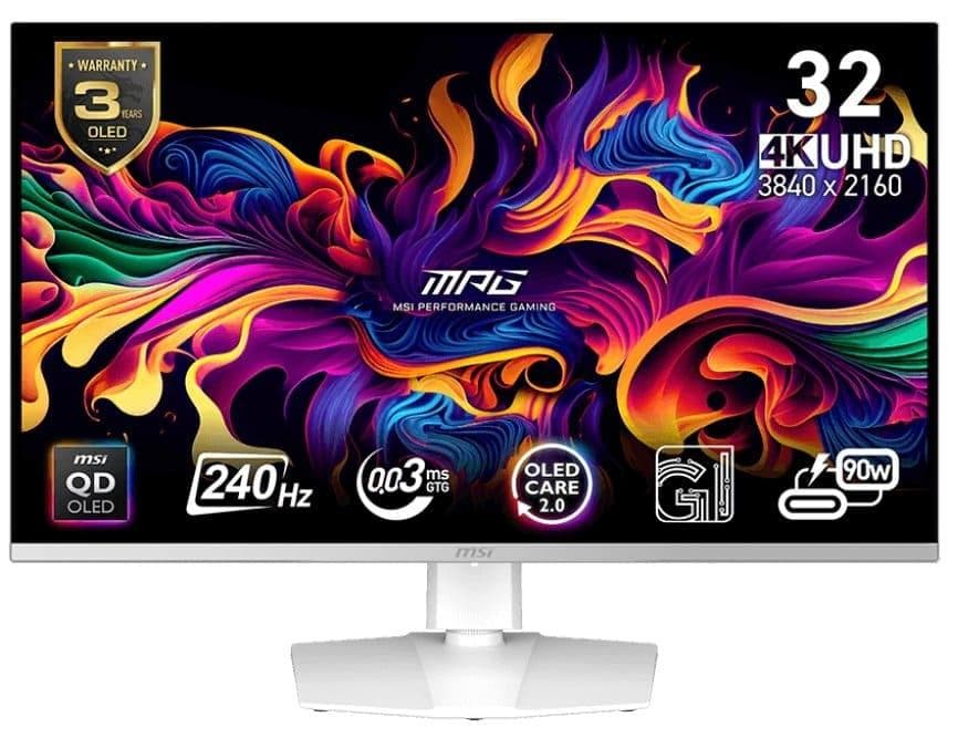Монітор 31.5" MSI MPG 321URXW 3840х2160 (UHD, 4K) QD-OLED 240 Hz