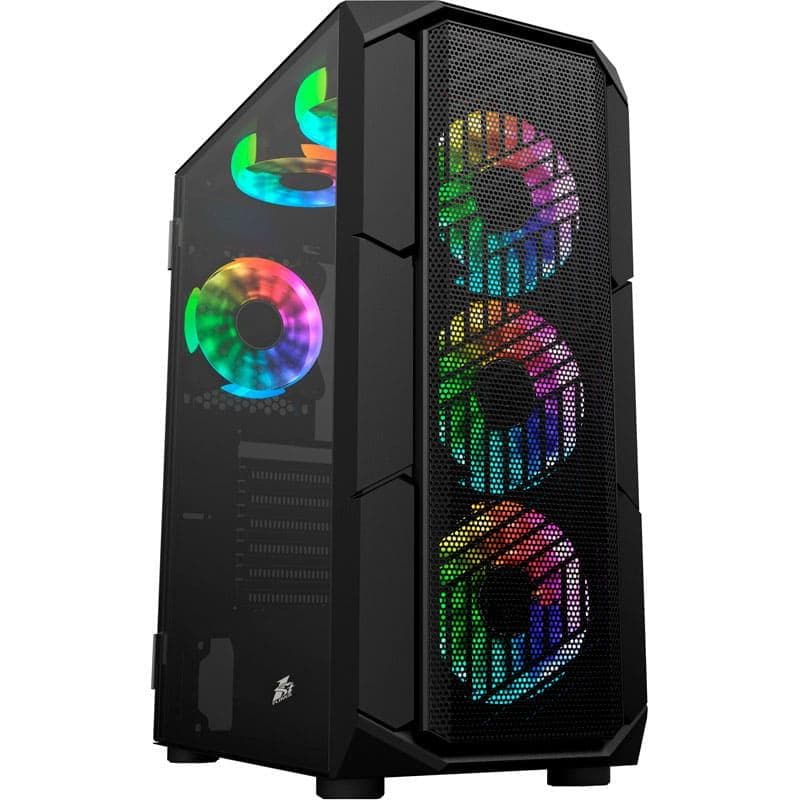 Корпус 1stPlayer XF-BK-4F7 Black без БЖ