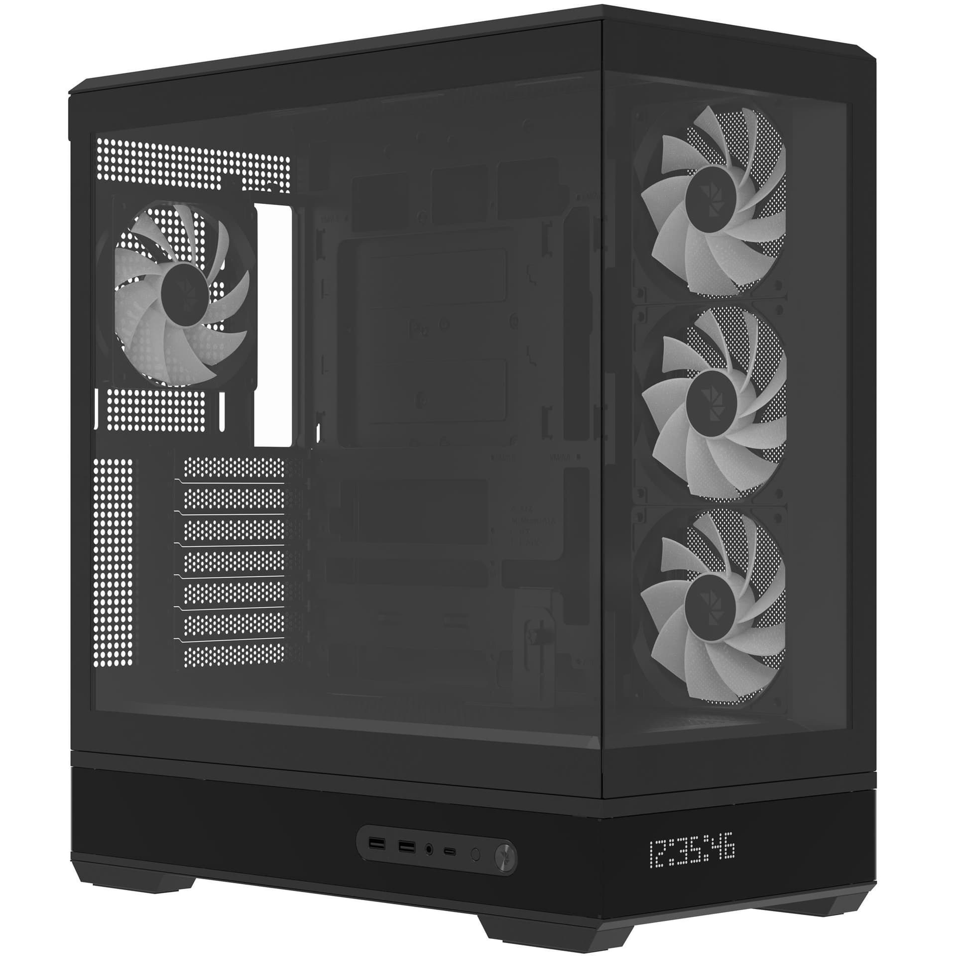 Корпус AeroCool P500B Digi-BK-v1 Black (ACCM-PN09143.11)