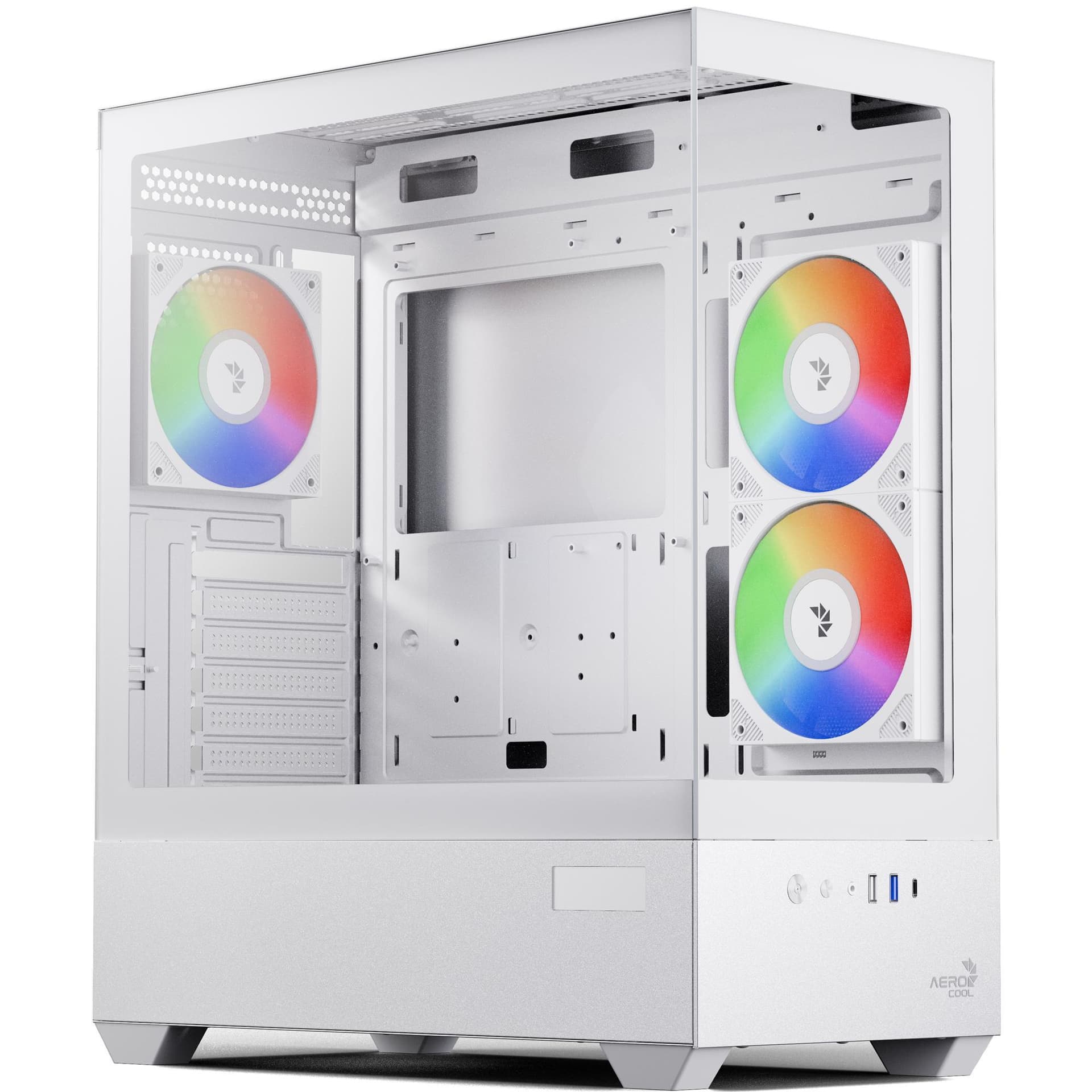Корпус AeroCool P500D Digi-G-WT-v1 White (ACCM-PN07033.21)
