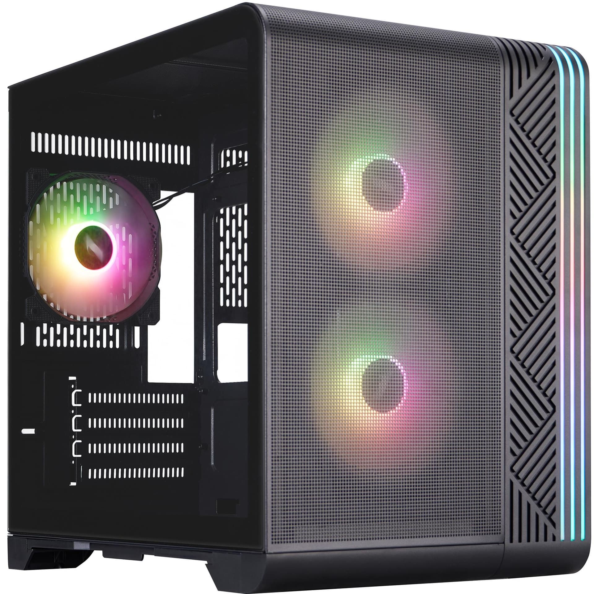 Корпус 1stPlayer VT5-BK-3F7 Black