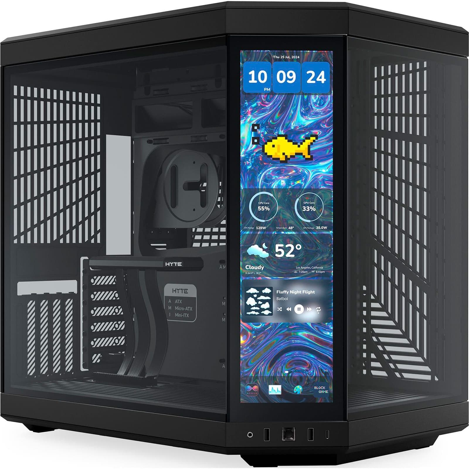 Корпус Hyte Y70 Touch Infinite Black PCIE 4.0 (CS-HYTE-Y70TTI-BB)