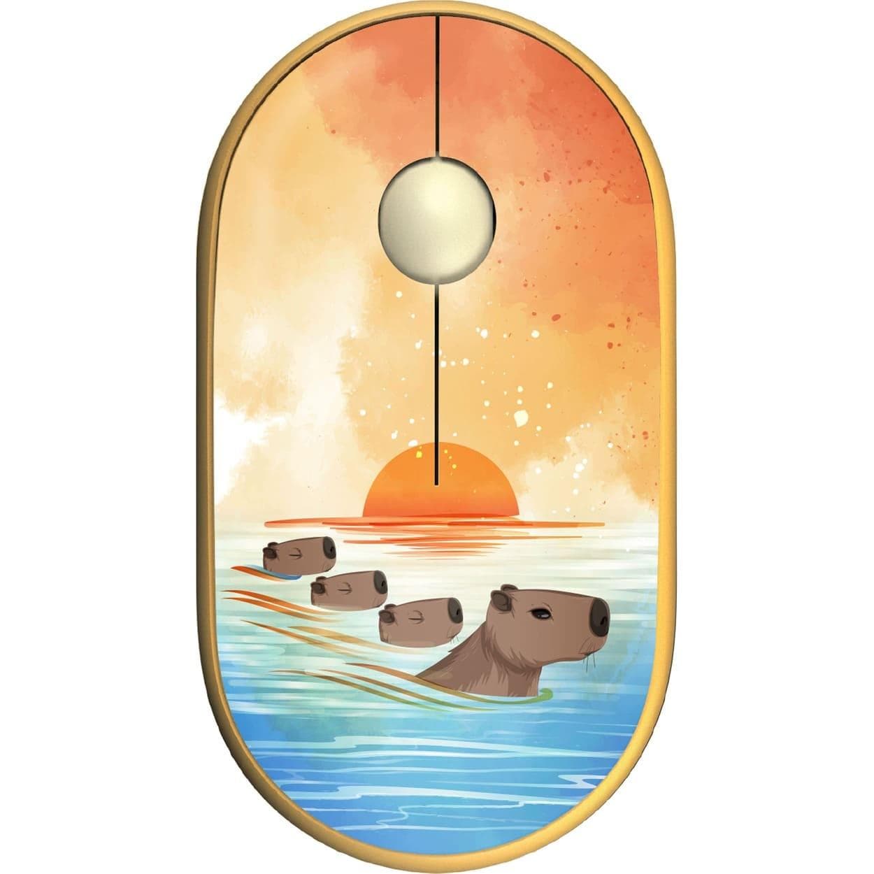 Миша 2E MF300 CAPYBARA:SUNSET Silent WL BT, жовтий