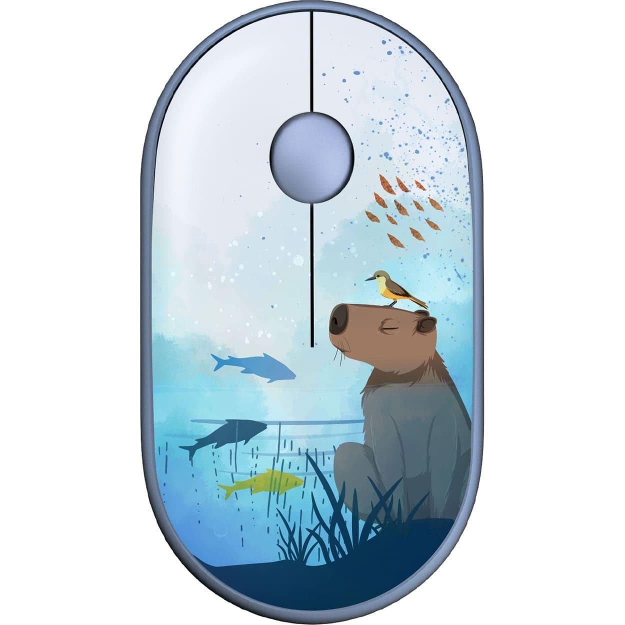Миша 2E MF300 CAPYBARA:SWIM Silent WL BT, синій
