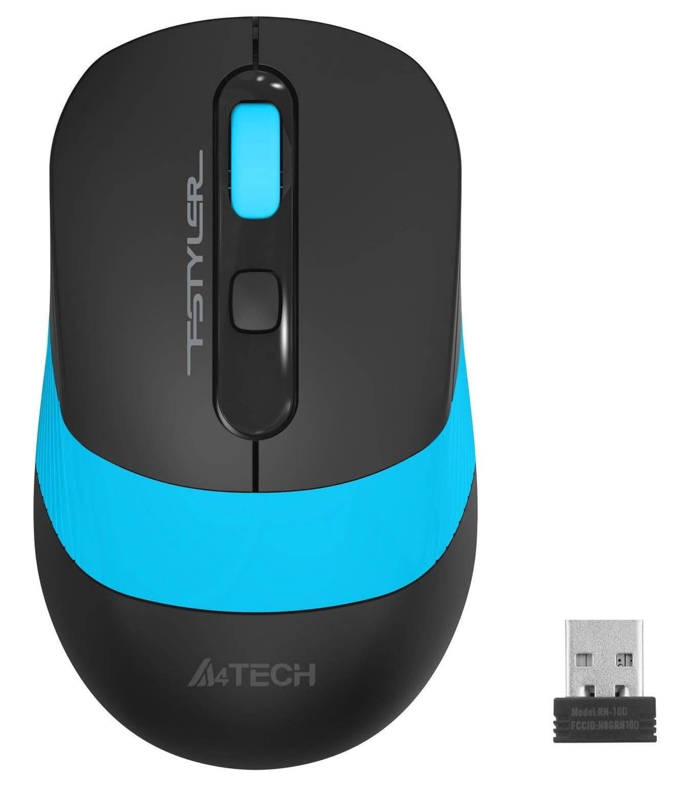 Миша A4TECH Fstyler FG10S Wireless Black/Blue