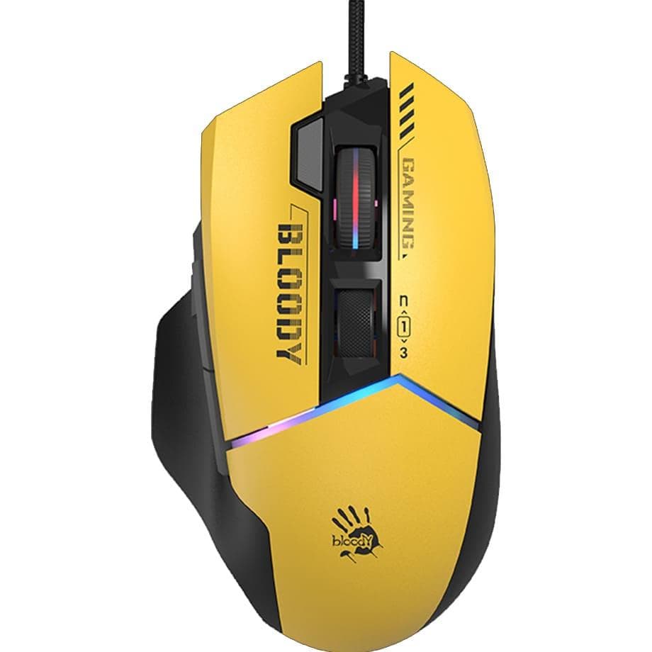 Миша Bloody W95 Ultra Yellow Black