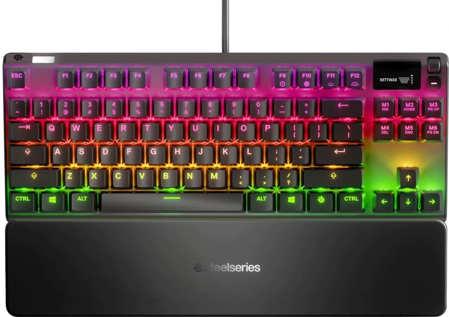 Клавіатура SteelSeries Apex 7 TKL RGB Red Switches USB ENG (64770) Black