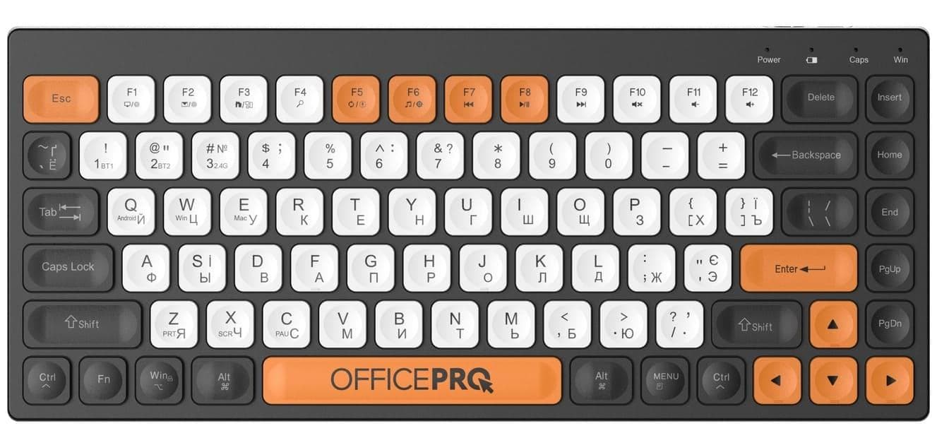 Клавіатура OfficePro SK955B Wireless Black