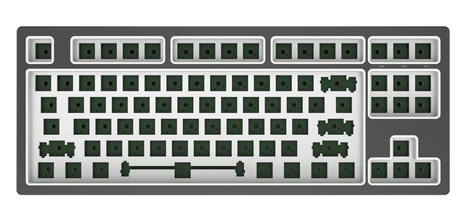 Основа для клавіатури DARK PROJECT KD87B LTD Aluminum Barebones (KB-CST-872-702224) Темно-сіра