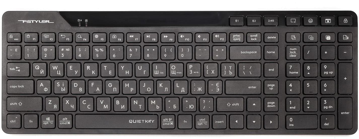 Клавіатура A4TECH Fstyler FBK27C AS Wireless Black