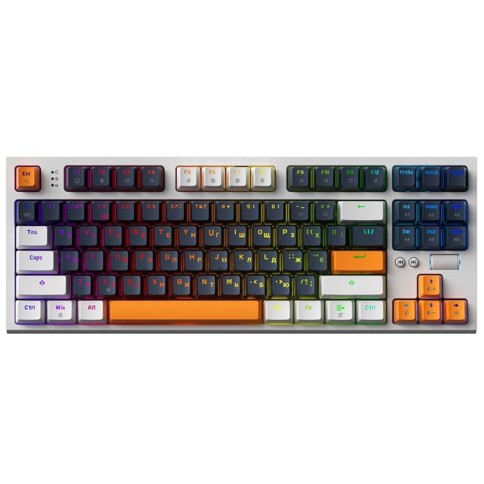 Клавіатура GamePro MK180W Outemu Red Hot-Swap RGB USB White