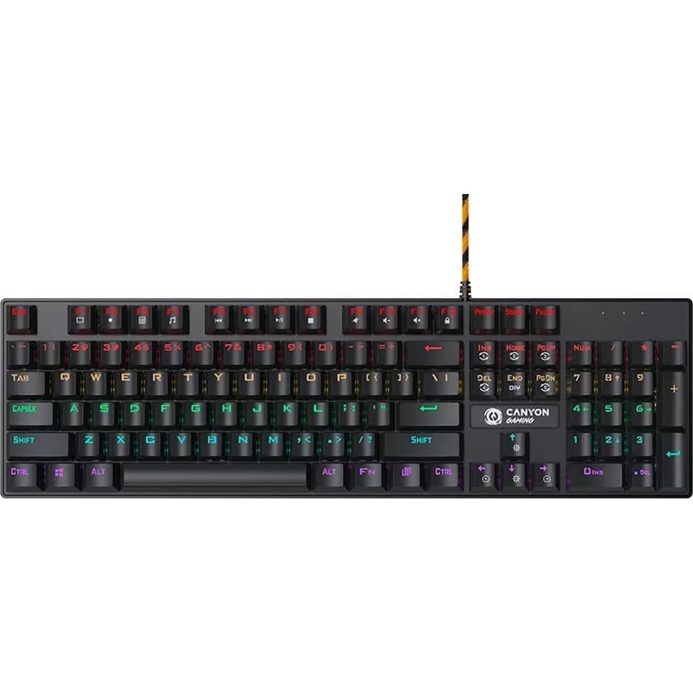 Клавіатура Canyon GK-4 Deimos (Blue switches) USB Black