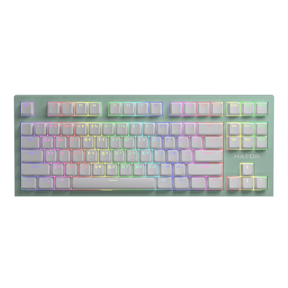 Клавіатура HATOR Skyfall TKL PRO Kailh BOX Red (HTK-667) RGB Wireless Mint