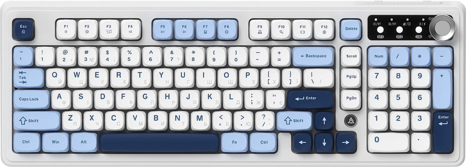 Клавіатура Ajazz AF98 PLUS Glacier Blue (AF98-PLUS-GB)