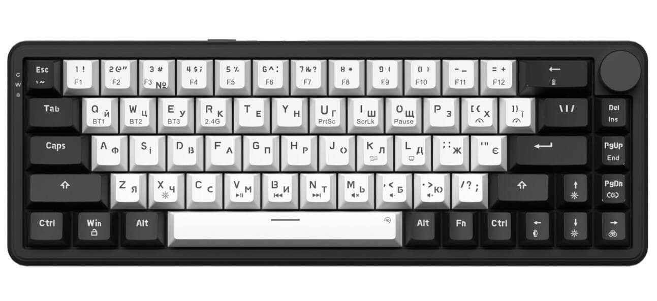 Клавіатура GamePro Asgard Valhalla (MK210B Pro) 65% Compact QLAB Orange Switches