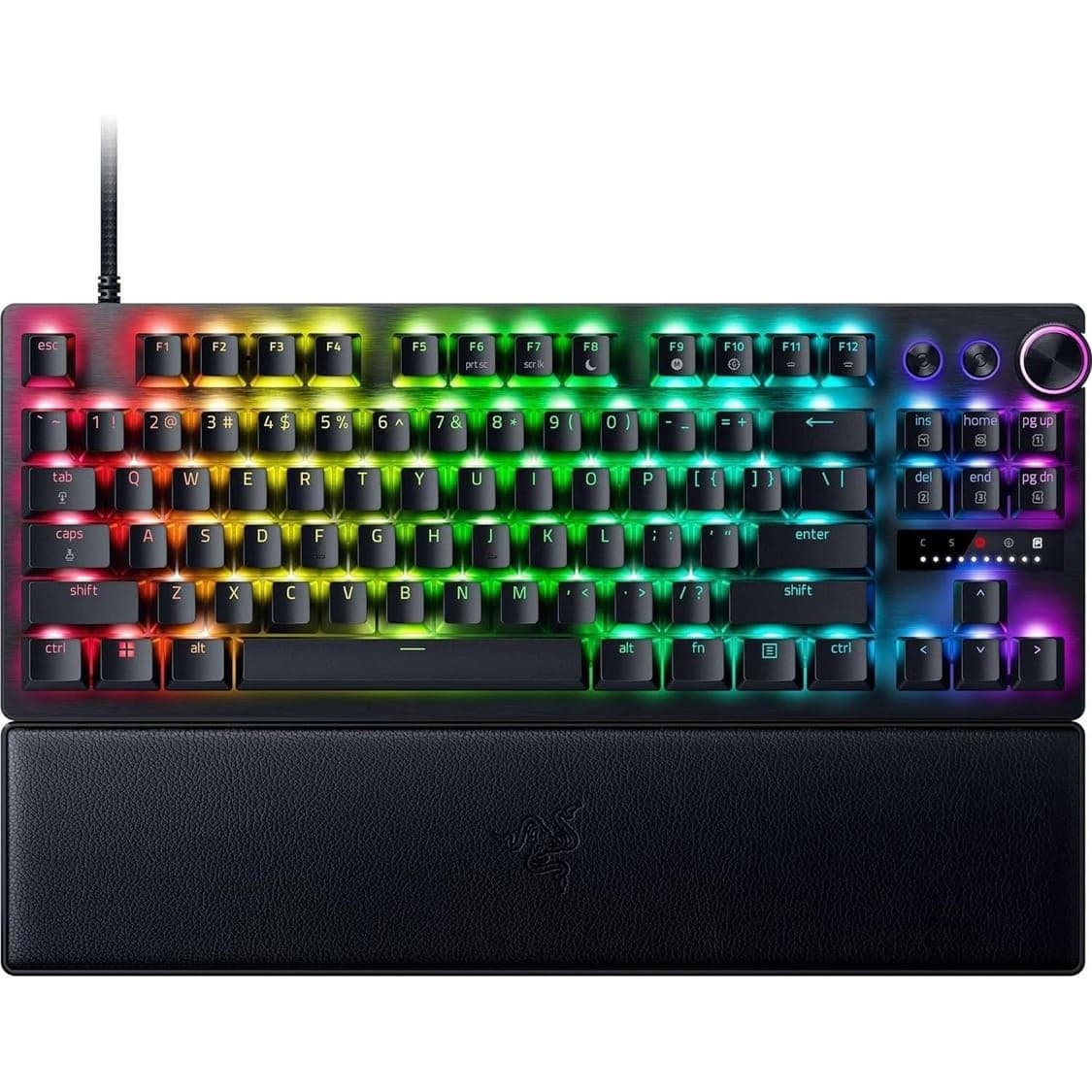 Клавіатура Razer Huntsman V3 Pro TKL RGB 84key Analog Optical Switches ENG/UKR Black