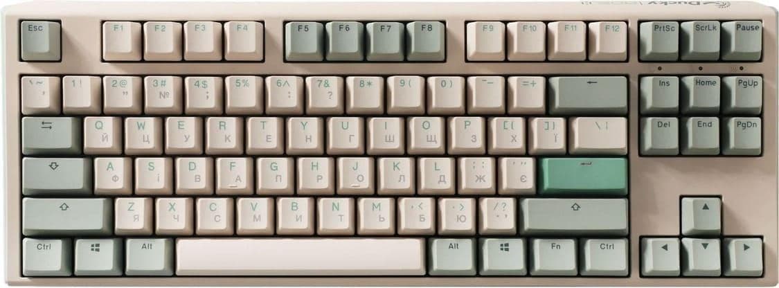 Клавіатура Ducky One 3 TKL Cherry MX Brown Matcha Cream UA
