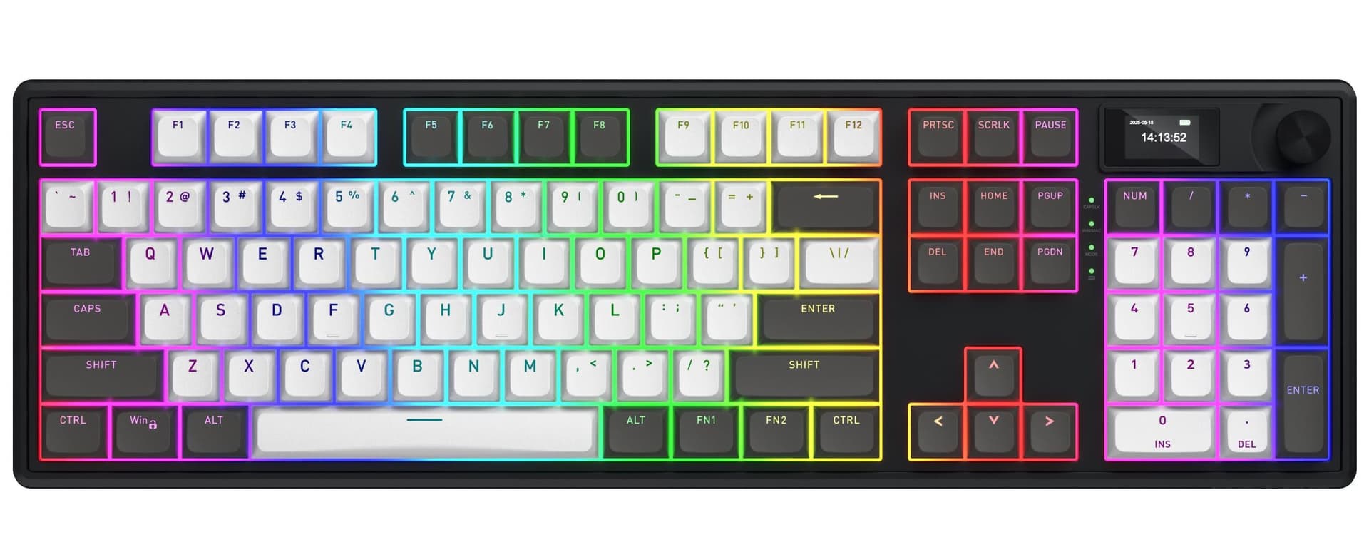 Клавіатура HATOR Skyfall 100 PRO Wireless Silent Switches US Grey Black (HTK4100)