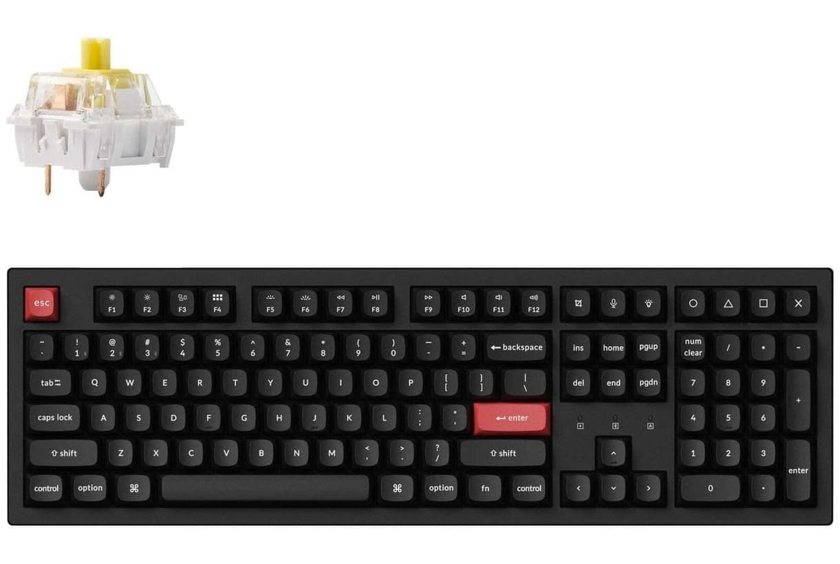 Клавіатура Keychron K10 PRO Full Size K pro Banana EN/UKR RGB Black