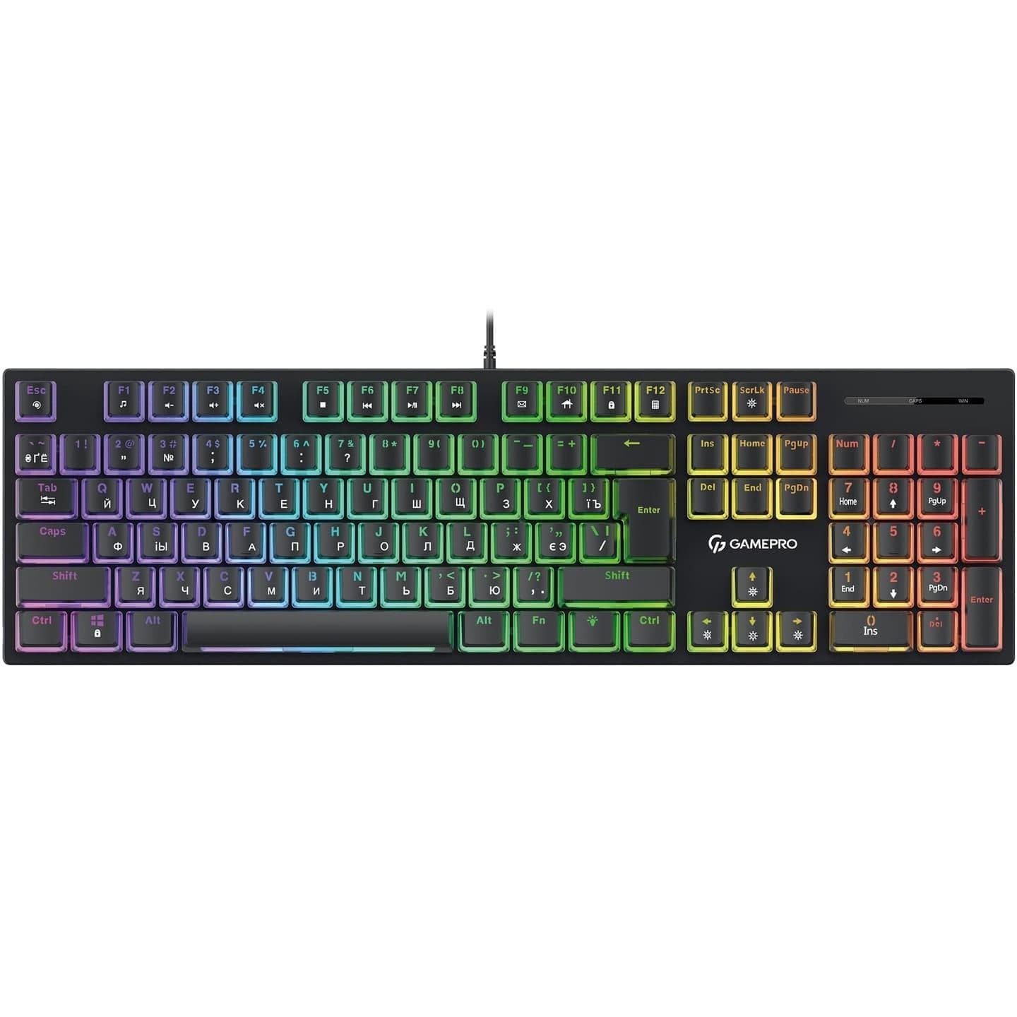 Клавіатура GamePro MK85R Red Switch RGB USB Black