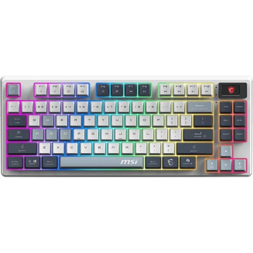 Клавіатура MSI FORGE GK600 TKL W SKY Wireless RGB EN/UA White