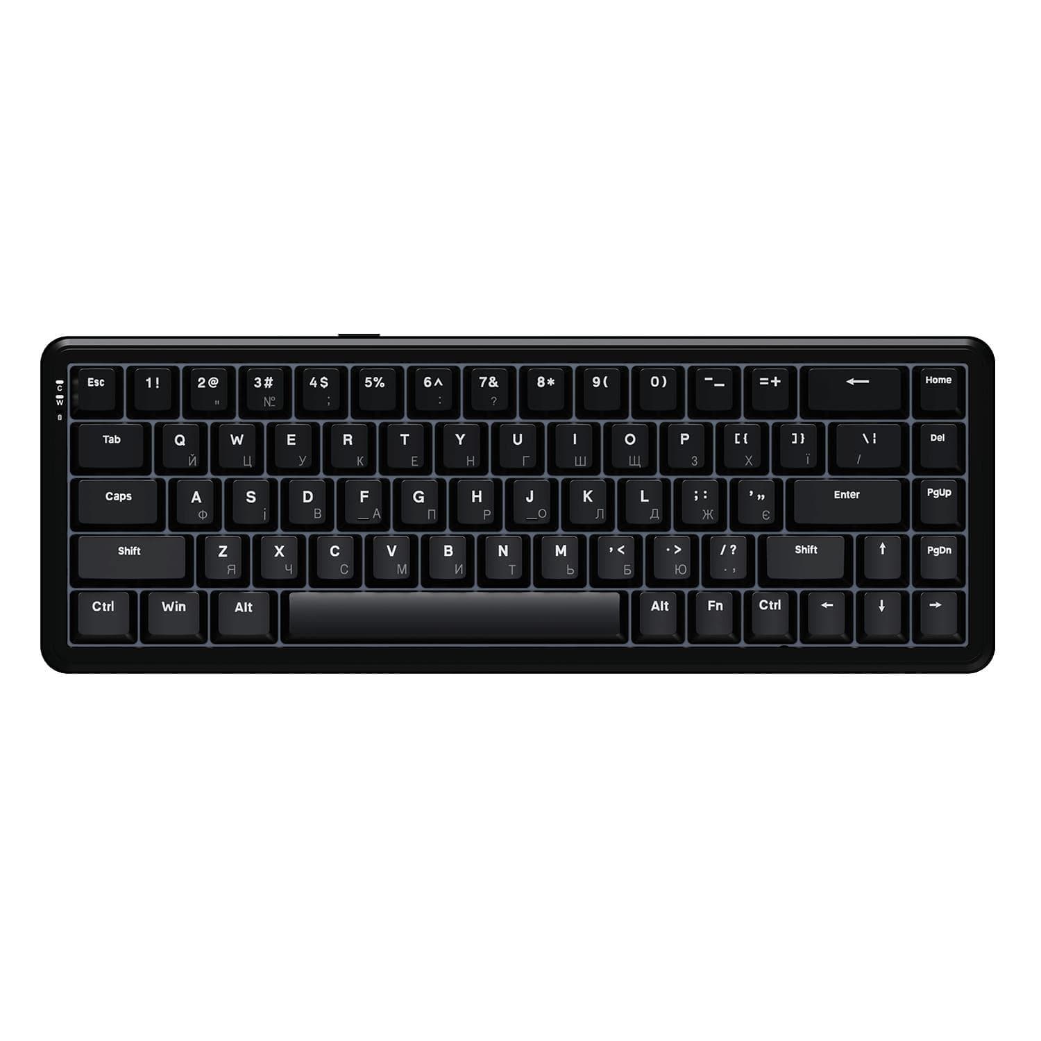 Клавіатура Ajazz AK680 MAX Magnetic Switch ABS Black Keycaps RGB Aluminum Positioning Pl