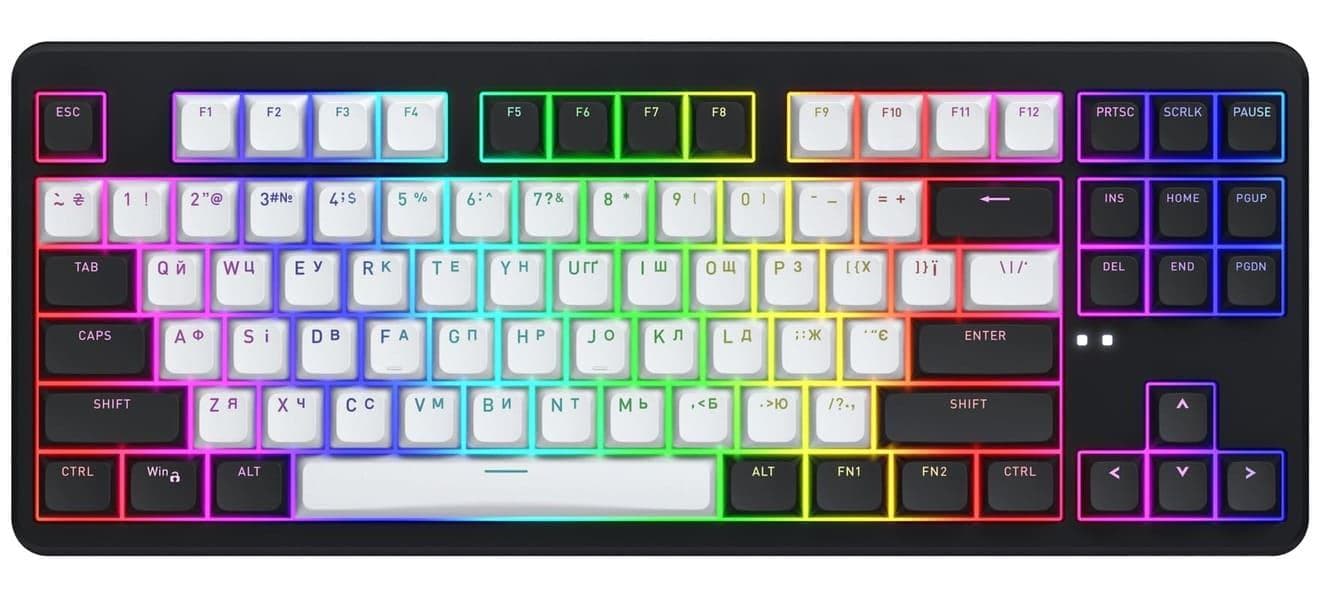 Клавіатура HATOR Rockfall 3 Mecha TKL Wireless Orange Black (HTK850UA)