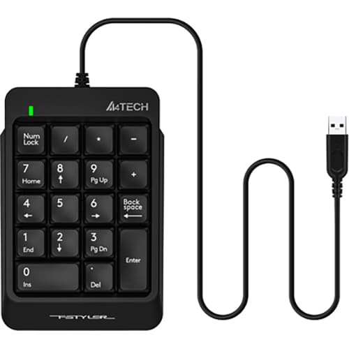 Клавіатура A4TECH Fstyler FK13P USB Black (Numpad)